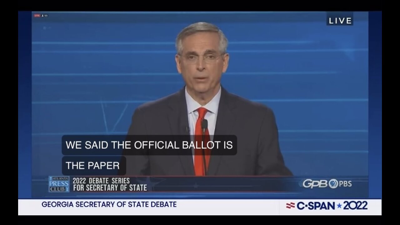 The Official Ballot is the Paper Ballot