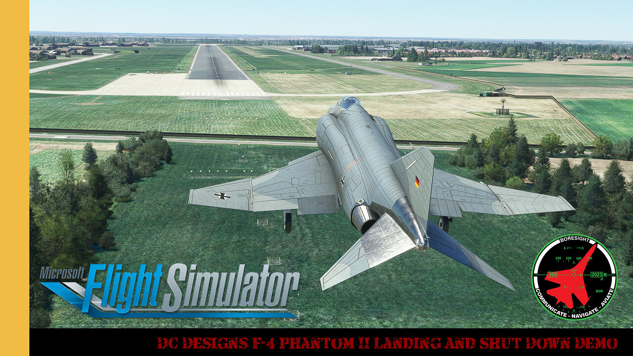 DC Designs F-4 Phantom II Landing and Shut Down Demo | MSFS | Microsoft Flight Simulator