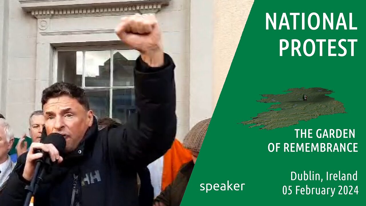 speaker - National Protest, Dublin , Ireland - 05 Feb 2024