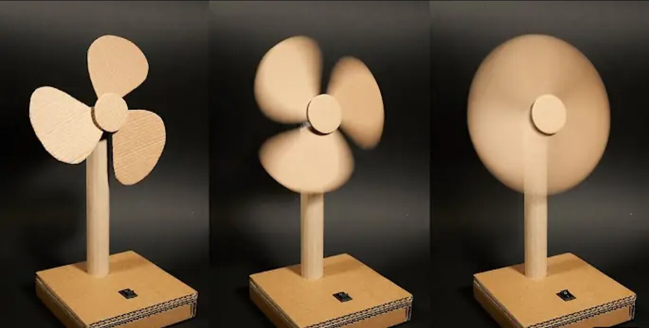 How to make a table fan at home. (1080p)