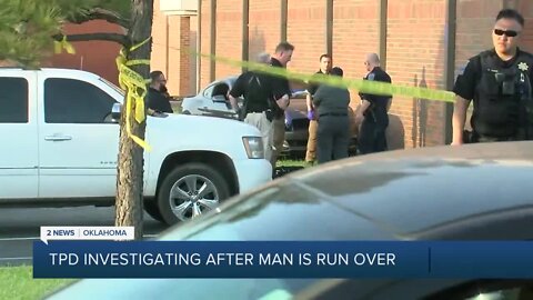 Driver runs man over in Tulsa church parking lot