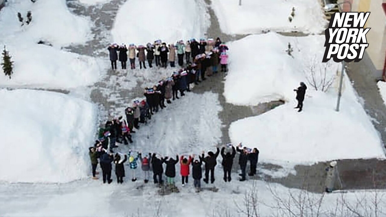 Terminally ill children told to form letter 'Z' in snow in support of Russia