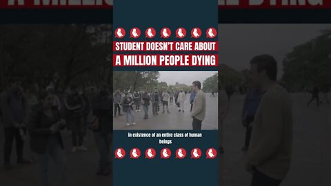 Student Doesn’t Care About A Million People Dying