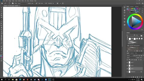 Drawing Judge Dredd video!