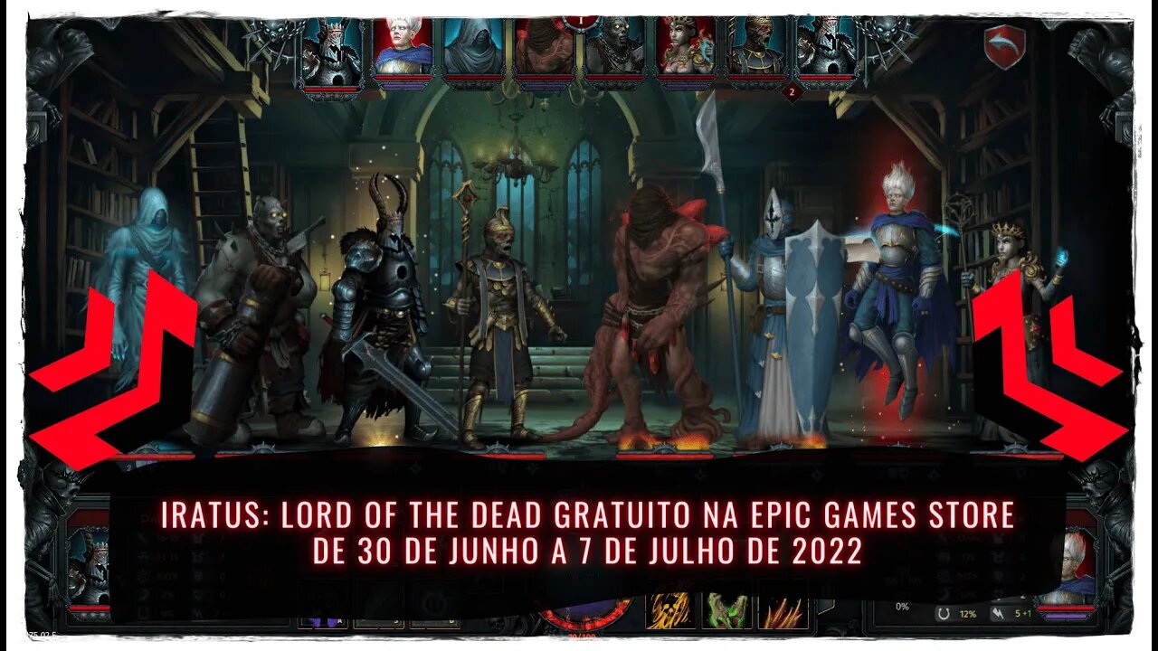 Iratus: Lord of the Dead Gratuito na Epic Games Store de 30 de Junho a 7 de Julho de 2022