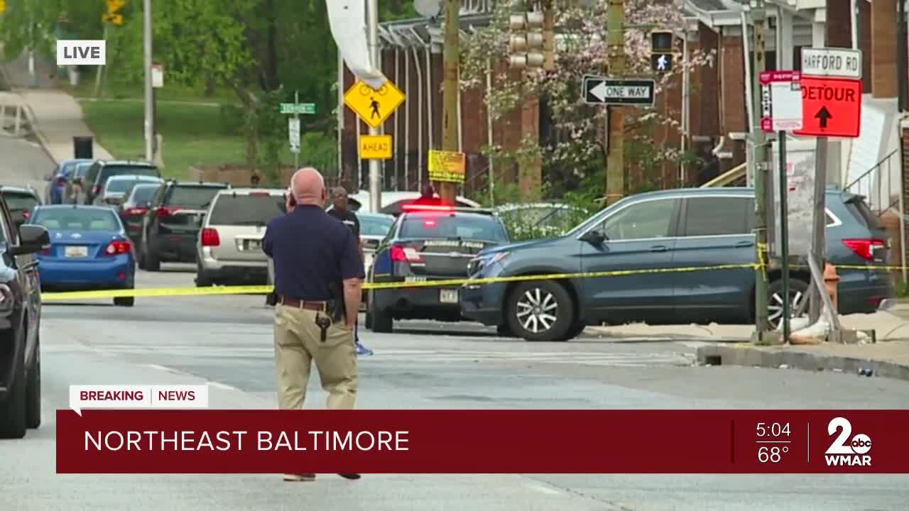 Three injured in shooting in Northeast Baltimore