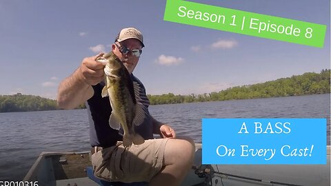 S1 E9 | A bass on every cast? Almost, in this little portage lake!