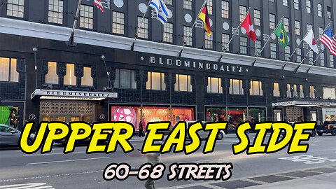 Upper East Side - 60-68 Streets - New York City - 4K