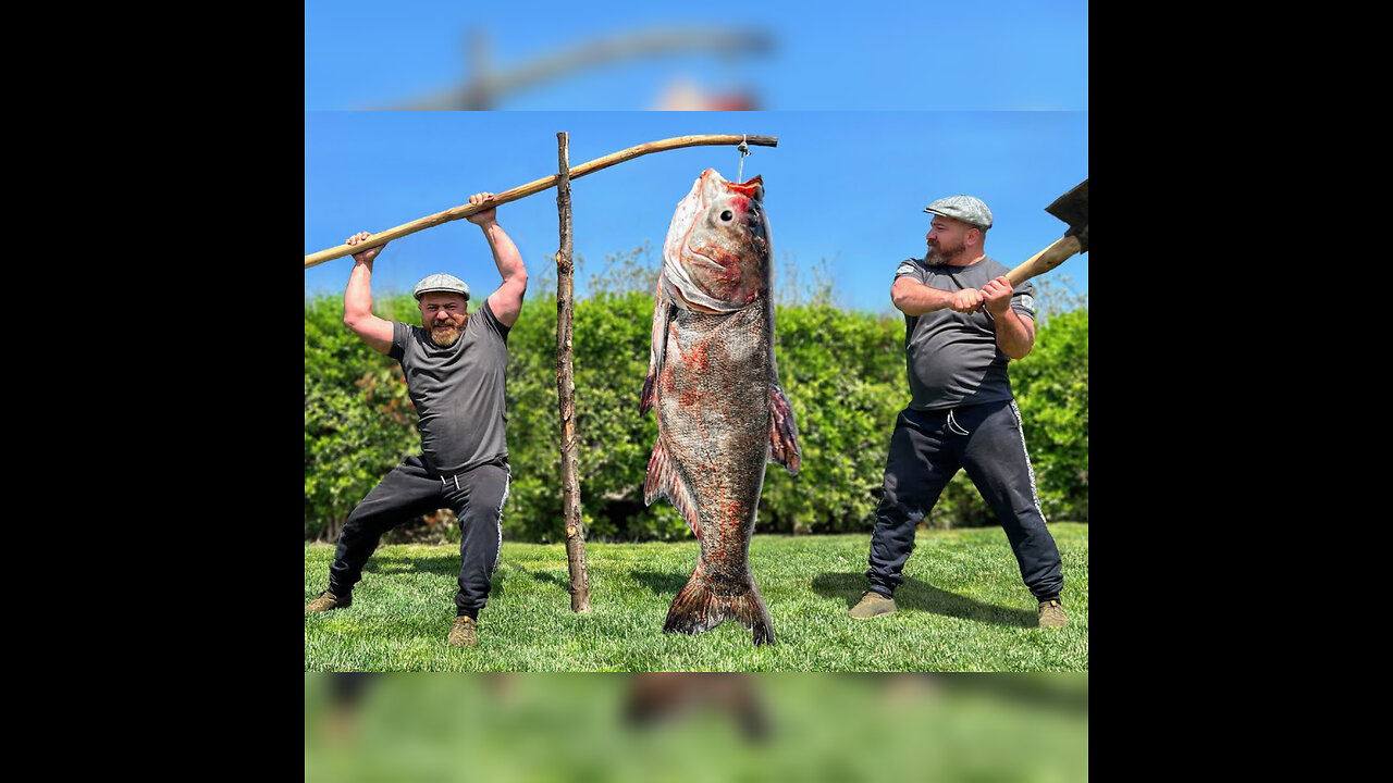 The Giant Fish barely fit in the Furnace! Juicy Meat in Lemon Juice