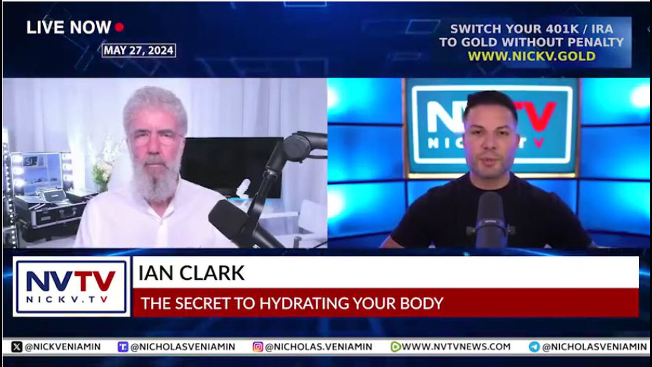 Ian Clark Discusses The Secret To Hydrating Your Body with Nicholas Veniamin