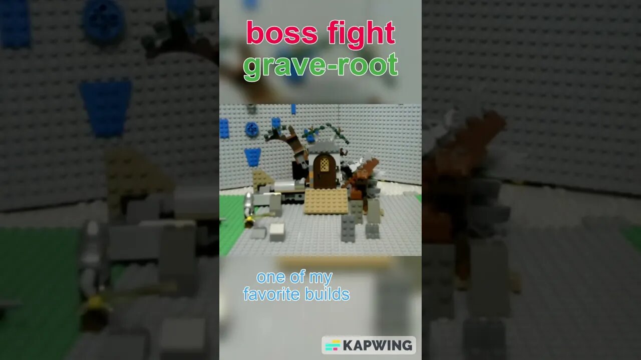 grave-root boss fight lego stop-motion #shorts