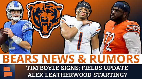 Chicago Bears Sign QB Tim Boyle + Justin Fields Injury Update