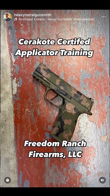 Cerakote Certified Applicator Training - Freedom Ranch Firearms LLC