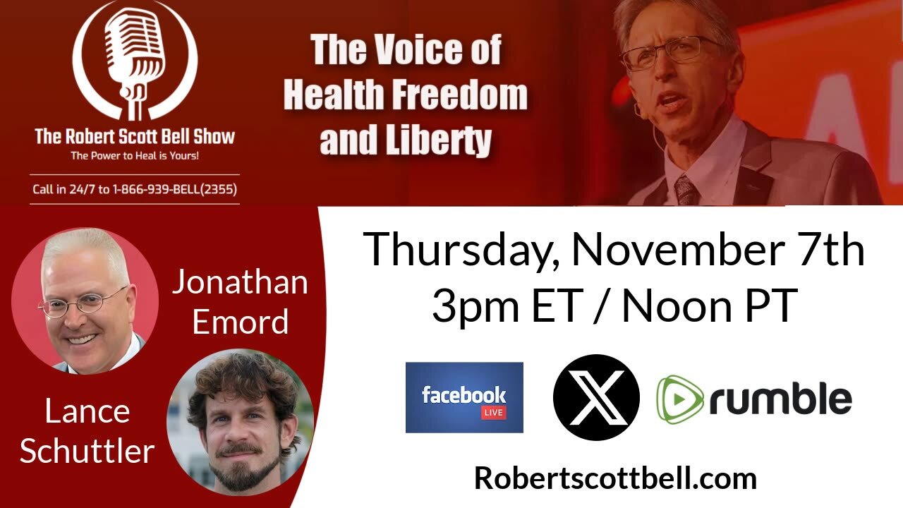 Jonathan Emord, Trump Transition process, RFK Jr. Targets FDA, Lance Schuttler, Ascent Nutrition, Pine Needle Detox - The RSB Show 11-7-24