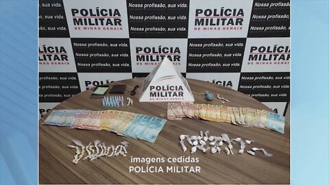 Trio detido com mais de 70 pedras de crack e outros materiais ilícitos em Inhapim