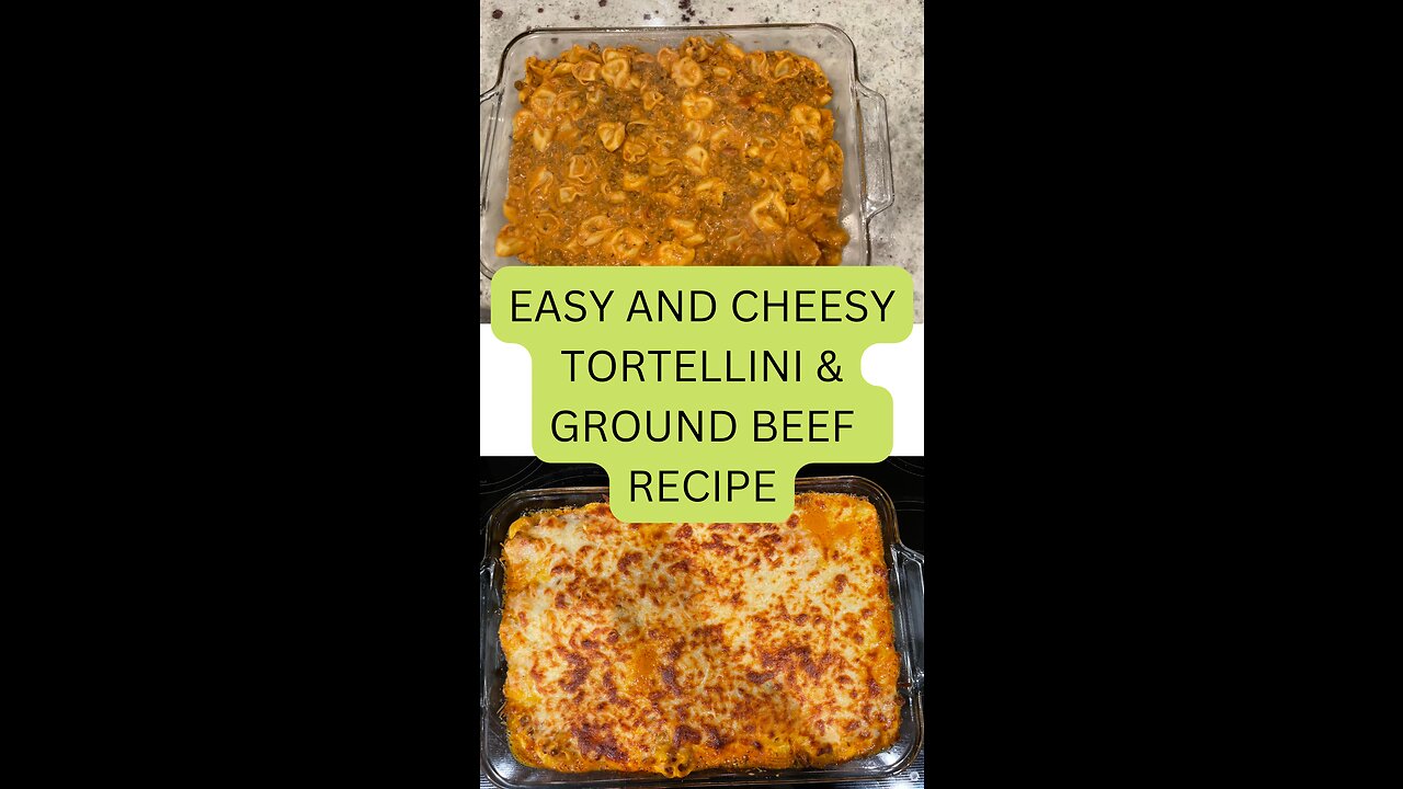 Ground Beef and Cheese Tortellini Baked Pasta Recipe