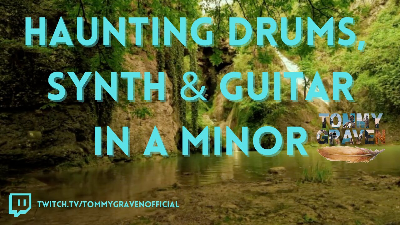 Haunting Drums, Synth & Guitar Backing Track in A Minor