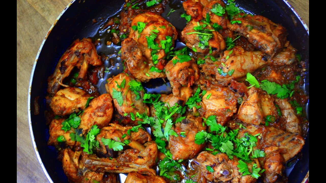 Chicken Bhuna Masala Karahai