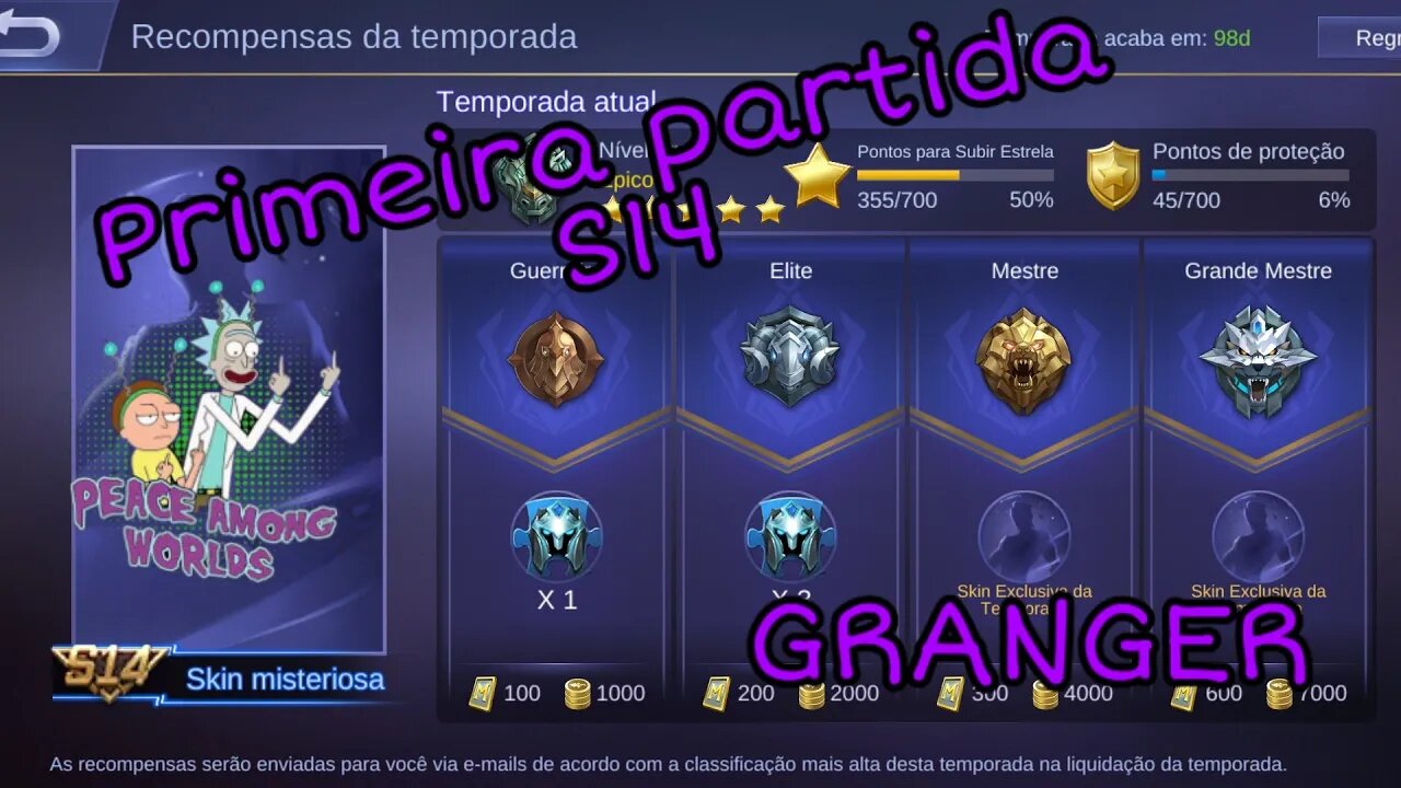 PRIMEIRA GAMEPLAY DA SEASON | Mobile Legends