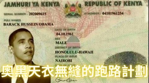 【全網獨家】做參議員時就拿美國納稅人的錢幫助肯尼亞總統候選人拉票，更無恥的是O黑早就有肯尼亞的公民身份，隨時準備開溜——曝光O黑的真實身份——Quantum卡牌解讀(7)