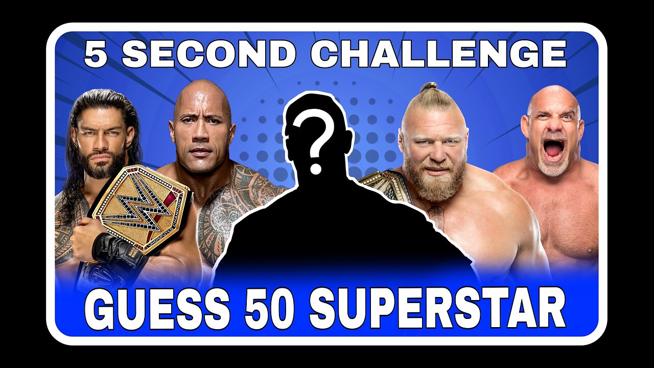 Can You Guess Guess The WWE Superstar By Image in 5 Seconds ! Only Real WWE Fans Knows