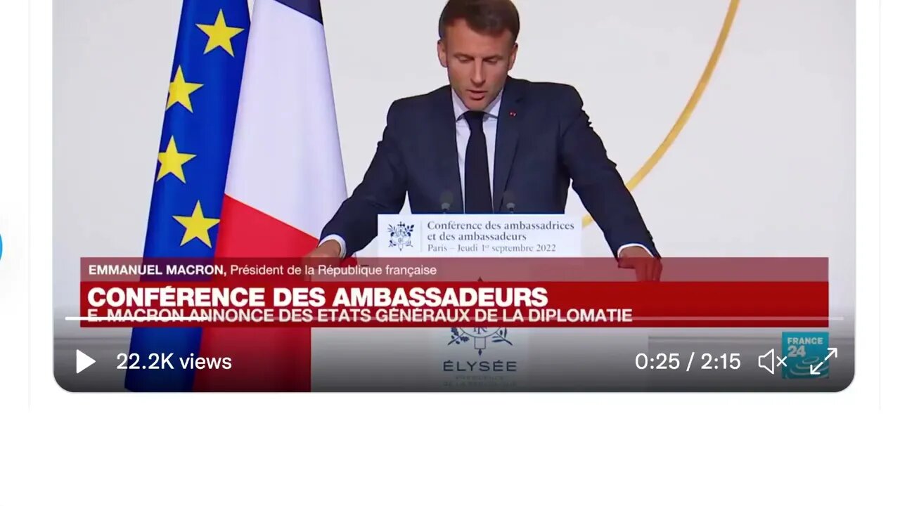 🟨 [分享] 馬克龍像是說美中競爭是一個錯誤，因為它使中國建立新的世界秩序合法化，而且更適合許多國家 🟨