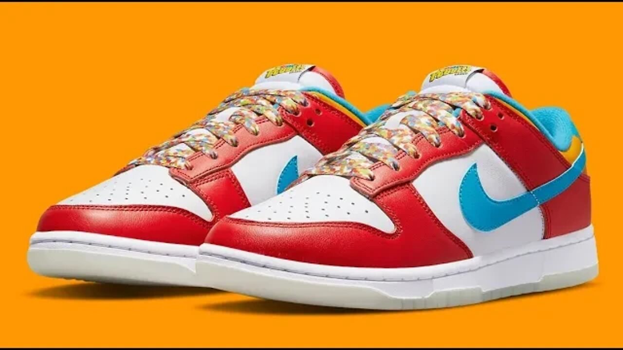 LeBron James Nike Dunk Low Fruity Pebbles