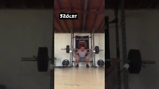 320lbs pause squat #shorts