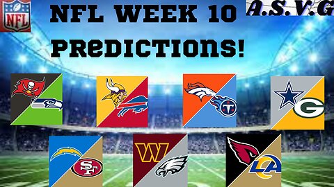 NFL PREDICTIONS - WEEK 10