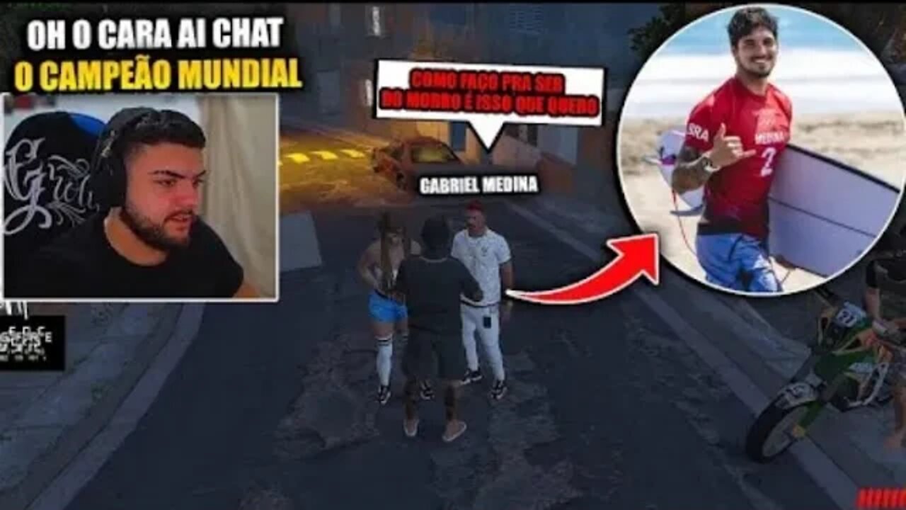 GABRIEL MEDINA APARECE NA GROTA E JA QUER ENTRA LUQUET4 FALA SOBRE GTA RP COMPLEXO RP GROTA REPRESA