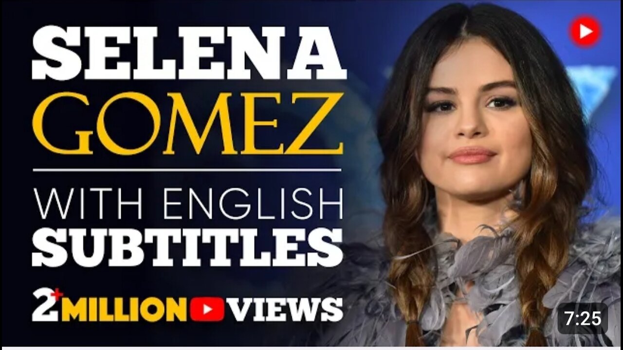 ENGLISH SPEECH | SELENA GOMEZ: Trust Yourself (English Subtitles)