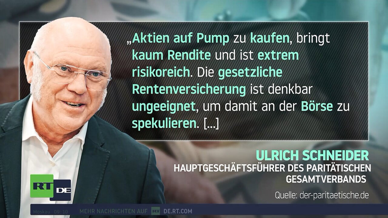 Ökonomen zur Aktienrente: Risiko aufgrund von Börsenspekulationen