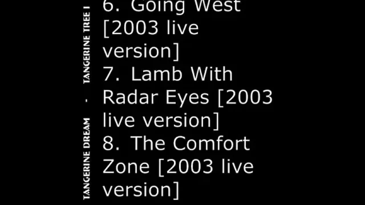 Tangerine Tree Volume 32: London 2003 Tangerine Dream FLAC