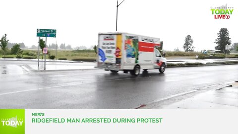 Ridgefield man arrested during protest
