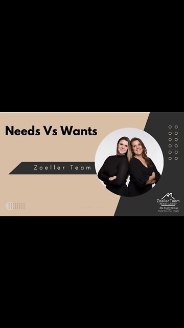 🌀EP: 20 Needs Vs Wants #zoellerteam #wisconsin #jenniferzoeller #cedarburgwi #milwaukeerealtor #wi