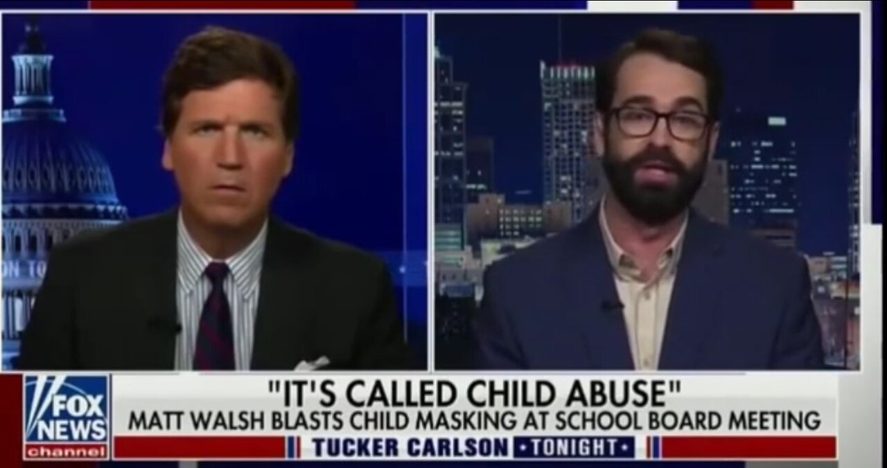 Matt Walsh on Tucker - Flu killed more kids 1 season than C19 in 18 months
