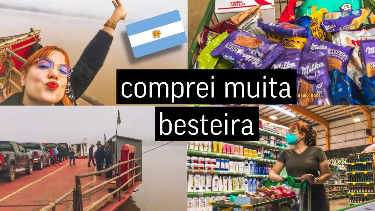 COMPRINHAS NO SUPERMERCADO DA ARGENTINA *nunca comprei tanta besteira na minha vida* | vlog