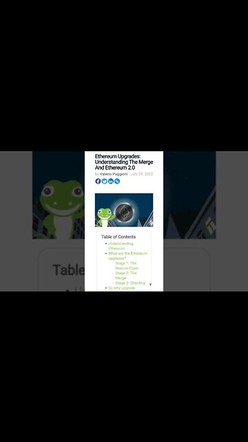 Ethereum Upgrades: Understanding The Merge And Ethereum 2.0 #cryptomash @CryptoCasey #eth @waqarzaka