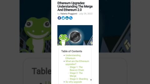 Ethereum Upgrades: Understanding The Merge And Ethereum 2.0 #cryptomash @CryptoCasey #eth @waqarzaka