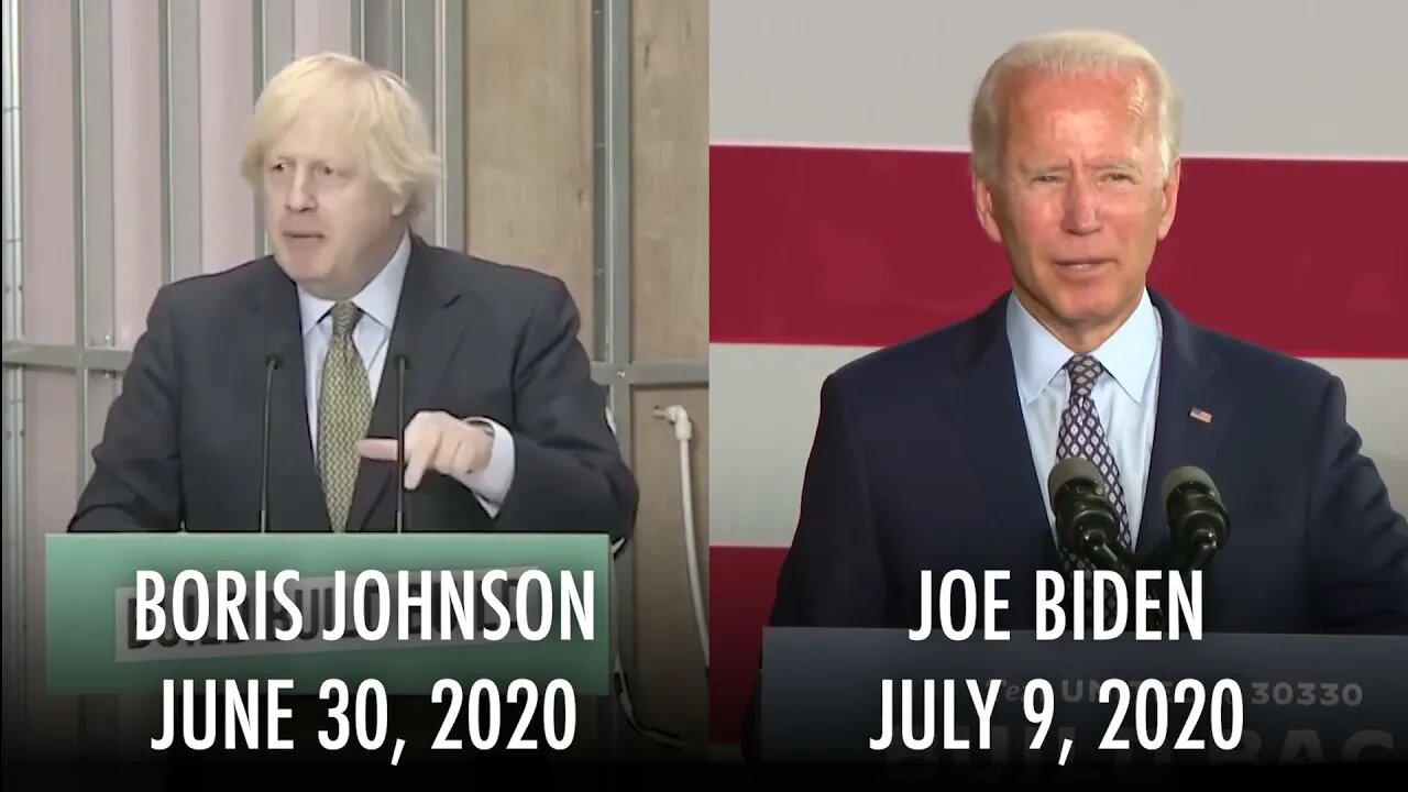 Biden plagiarizing British Prime Minister Boris Johnson’s “Build Back Better” slogan