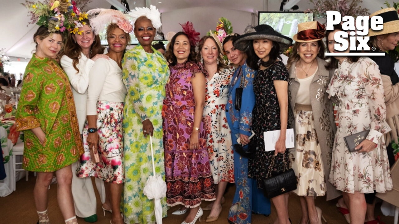 Socialites and stars come out for Central Park's snazzy 'hat lunch'