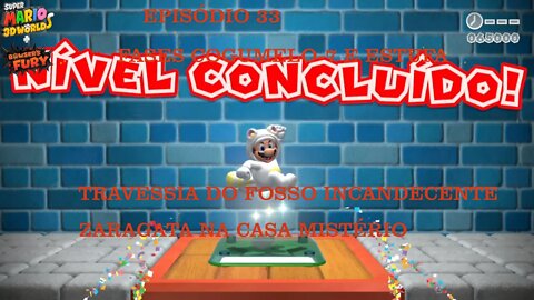 MARIO 3D WORLD EP 33 FASES COGUMELO 7 E ESTUFA