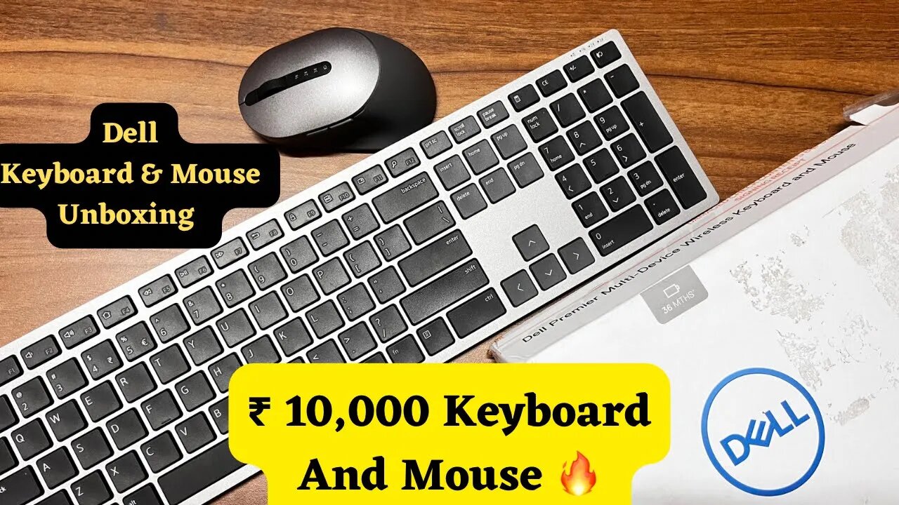 Dell Premier Multi-Device Wireless Keyboard And Mouse Unboxing And Review || 10000₹ Keyboard & Mouse