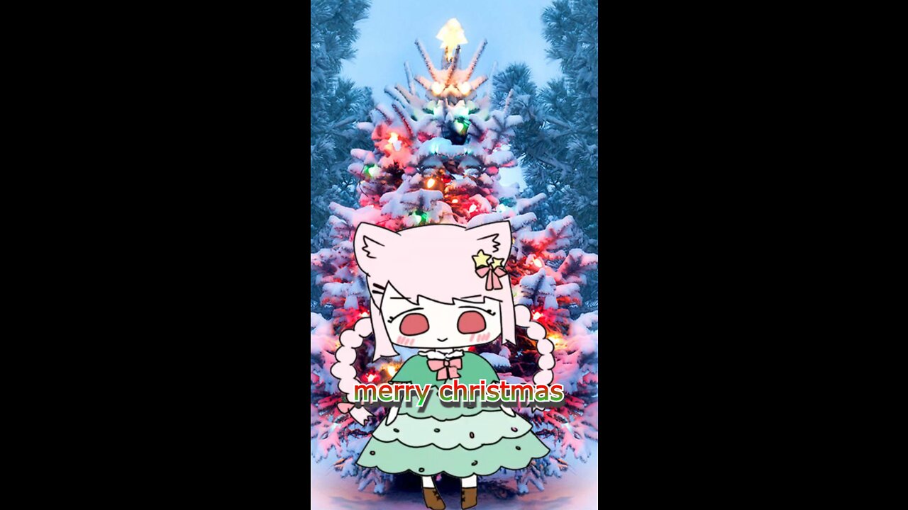 vtuber catgirl Bell Nekonogi wishes you a Merry Christmas