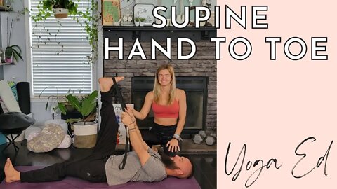 How to do Supine Hand to Toe? | Supta Padangusthasana AKA Supine Hand to Toe