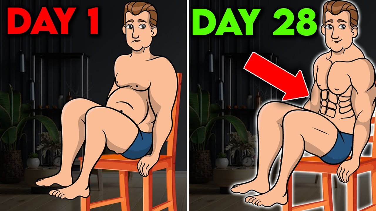 Get A Chair & Watch Your Stubborn Belly Fat Burn Off (SEATED ONLY)