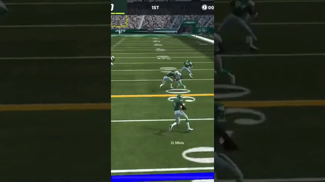 Jets WR Denzel Mims Pass Reception Gameplay - Madden NFL 22 Mobile Football