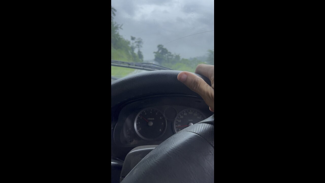 Rainy day driving in hill ♥️