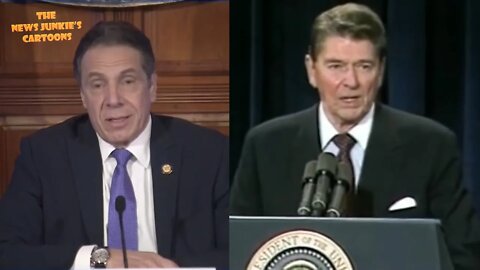 Democrat Cuomo vs Republican Reagan.