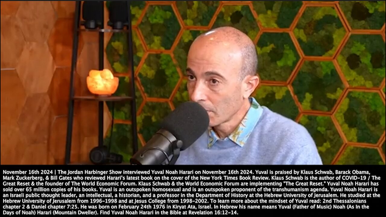 Yuval Noah Harari | "AI Is Not a Tool. It Is An Agent. AI Can Make Decisions By Itself. We Already Have Autonomous Weapon Systems Making Decisions By Themselves. AI Can Even Invent New Weapons & New AIs." - 11/16/2024